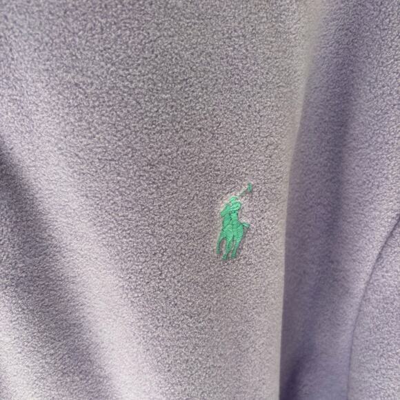 Polo Ralph Lauren Men's Brushed Fleece Mockneck Pullover Lavender XXL - Picture 5 of 9